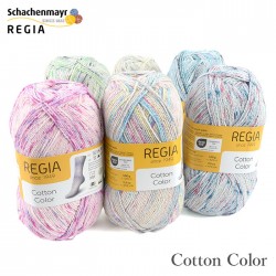 毛糸 輸入 ソックヤーン / Schachenmayr(シャッヘンマイヤー) REGIA(レギア) Cotton Color(コットンカラー) 春夏