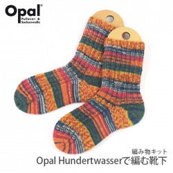 編み物 キット 輸入 ソックヤーン 毛糸 / Opal(オパール) フンデルトヴァッサーで編む靴下キット