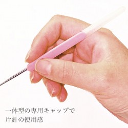 レース針 編み針 / Hamanaka(ハマナカ) アミアミ ラクラクレース針 (金属製) 0-2号～8-10号