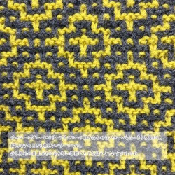 初めてでも編みやすいベルンド・ケストラーのモザイク編み 本＆毛糸(三角ショール着分)セット