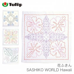 刺し子 キット / Tulip(チューリップ) 花ふきん SASHIKO WORLD Hawaii