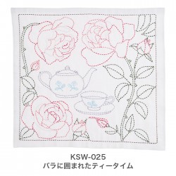 刺し子 キット / Tulip(チューリップ) 花ふきん SASHIKO WORLD England