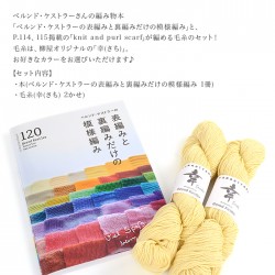 ベルンド・ケストラーの表編みと裏編みだけの模様編み 本＆毛糸(幸)セット