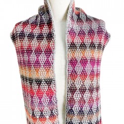 初めてでも編みやすいベルンド・ケストラーのモザイク編み 本＆毛糸(段染め糸のマフラー着分)セット