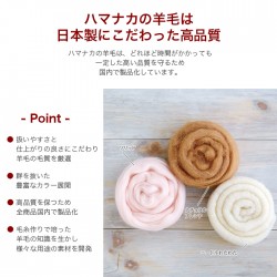 羊毛フェルト 材料 ウールフェルト / Hamanaka(ハマナカ) ウールキャンディ 12色セット