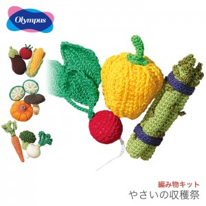 編み物 キット レース糸 編み図 セット エミーグランデ / Olympus(オリムパス) やさいの収穫祭 2
