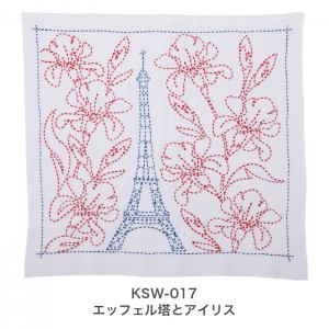 刺し子 キット / Tulip(チューリップ) 花ふきん SASHIKO WORLD France 1